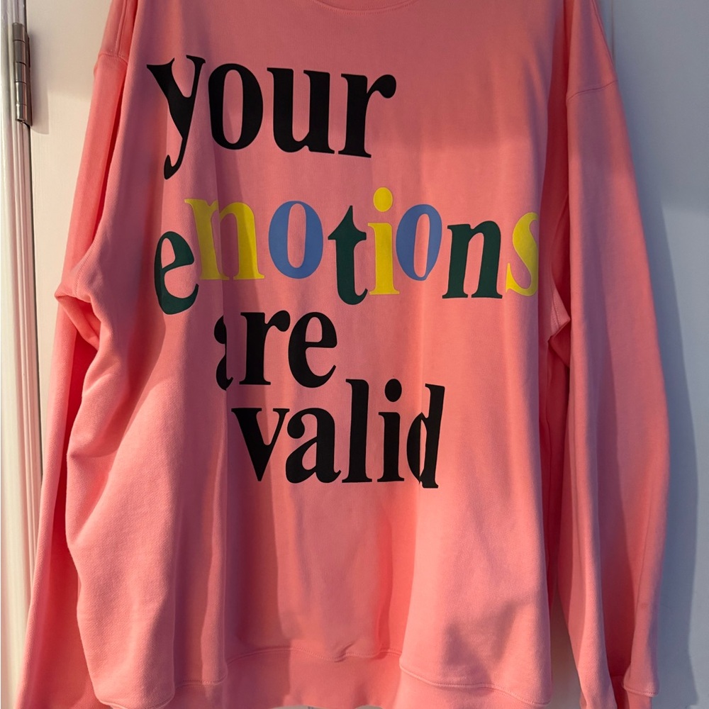 The Mayfair Group - Pink Graphic Sweatshirt- Never Worn